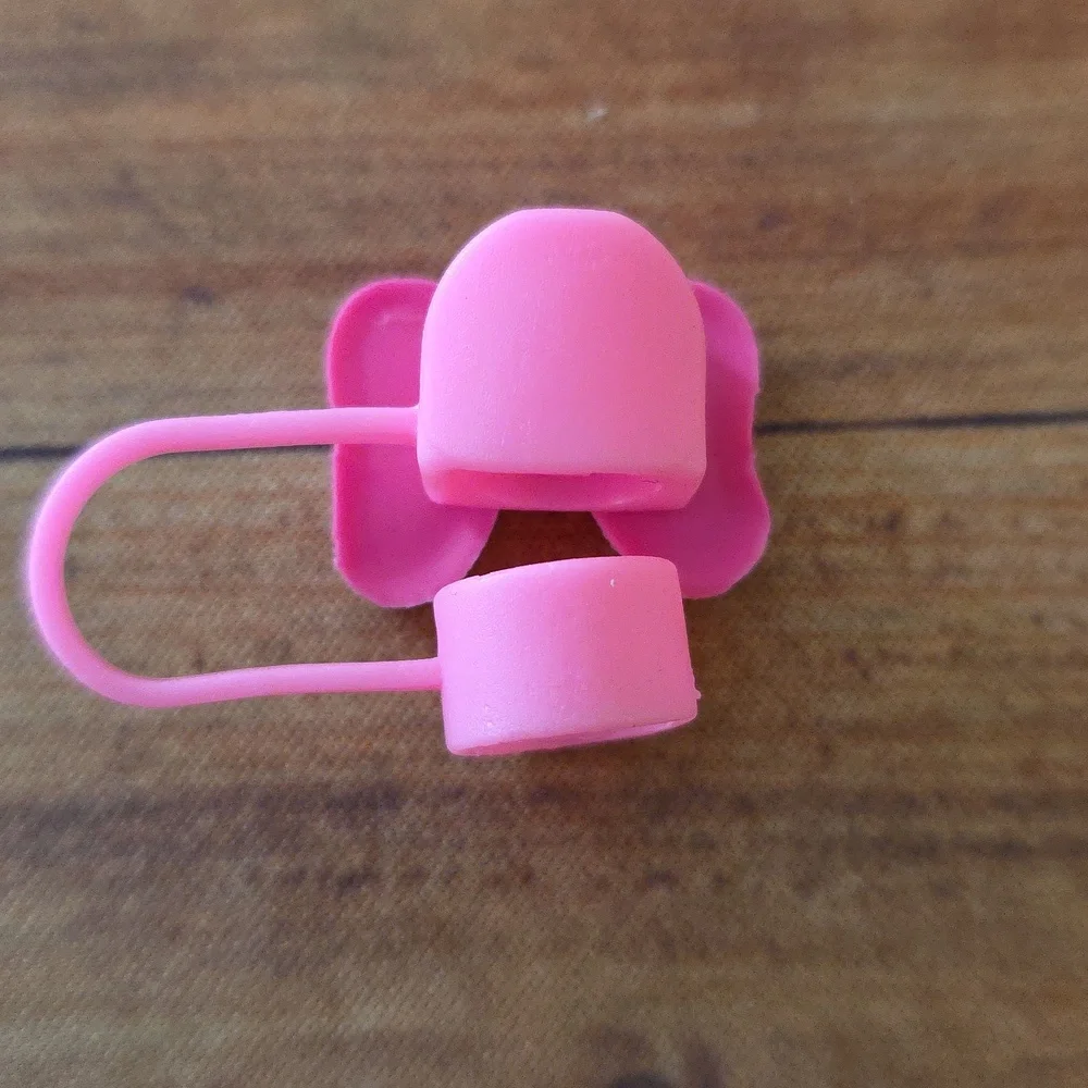 Bow Straw Topper Silicone 10mm/0.4 in Cap Accessory